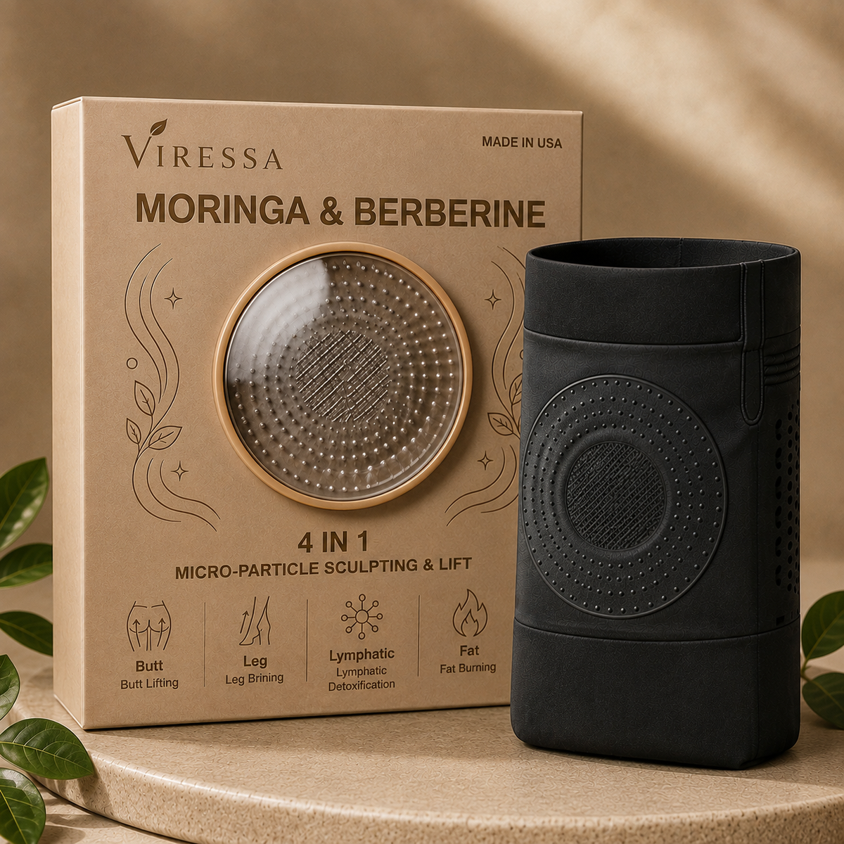 Viressa® Short Brûle-Graisses Moringa & Berbérine, Le short 4-en-1