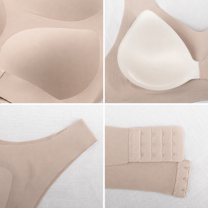 (PACK DE 2) Brassière sculptante à effet liftant et fermeture réglable au dos