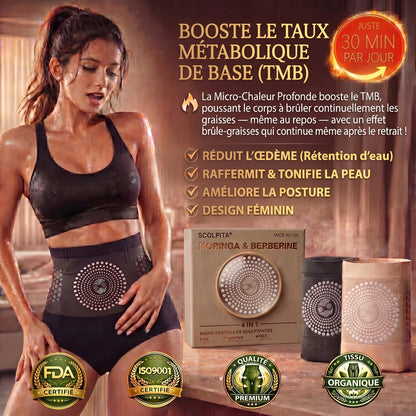 Viressa® Short Brûle-Graisses Moringa & Berbérine, Le short 4-en-1